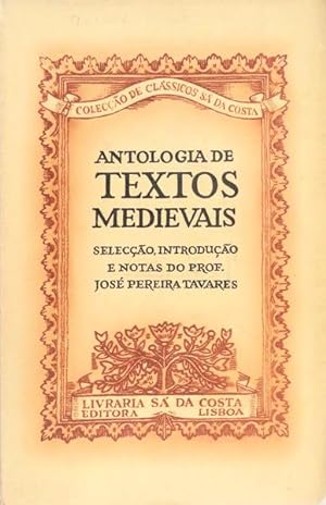 ANTOLOGIA DE TEXTOS MEDIEVAIS.