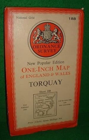 Ordnance Survey New Popular Edition One-Inch Map of England & Wales Torquay, Sheet 188