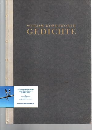 Gedichte. Deutsch von Ludwig Goldscheider.