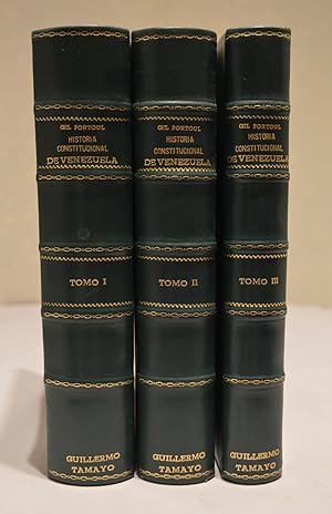 Historia Constitucional de Venezuela. Three volume set. Tercera Edicion Revisada