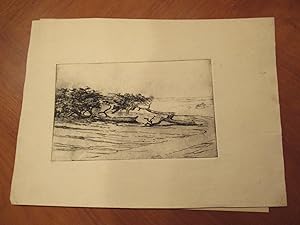 Engraving Of A Seascape, By Jack Okey