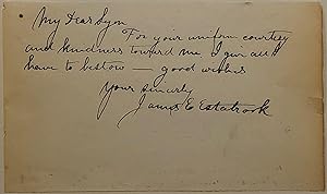 War-date autographed note signed to a Union general
