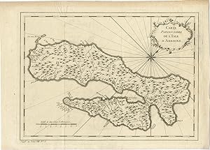 Antique Map of the Island of Ambon (Indonesia) by J.N. Bellin (c.1755)