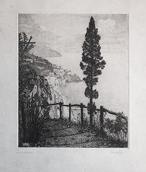 ( Original Etching ) Amalfi