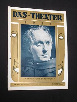 Das Theater. Illustrierte Monatsschrift für Theater und Gesellschaft. XVI. Jahrgang (fälschlich X...