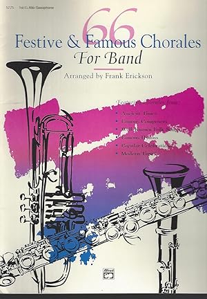 66 Festive & Famous Chorales for Band: 1st E-flat Alto Saxophone