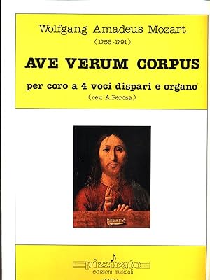 Ave verum corpus per coro a 4 voci dispari e organo P. 168