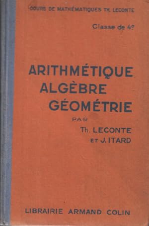 Arithmétique algèbre géométrie