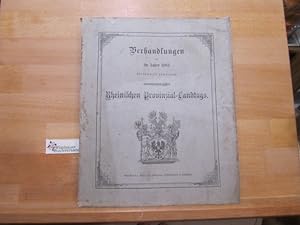 Verhandlungen des im Jahre 1883 versammelt gewesenen 29. Rheinischen Provinzial-Landtags