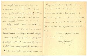 Lettre autographe à Octave Uzanne [4 janvier 1911].