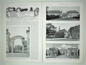 Original Issue of Country Life Magazine Dated November 20th 1937 with a Main Article on Corsham C...