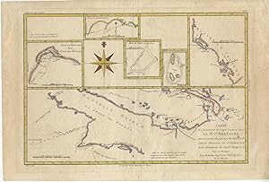 Antique Map of Papua New Guinea and Surroundings (Indonesia) by R. Bonne (1780)