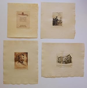 Abraham Lincoln Etchings, 26 SIGNED Etchings of Lincolniana Printed from "Following Abraham Linco...