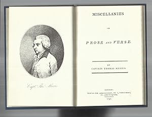 JOURNAL OF CAPTAIN THOMAS MORRIS [MISCELLANIES IN PROSE AND VERSE]