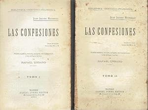 Las confesiones, 2 tomos. Biblioteca Científico Filosófica.