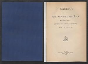 DISCURSOS. EL TRIUNFO DE LA NOVELA. 21 DE JUNIO DE 1925.