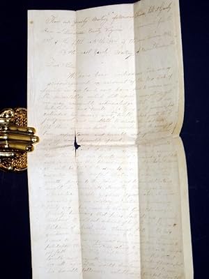 2 Page Autographed Letter Women Friends Meeting, Gravelly Run, Virginia, May 21-20, 1832