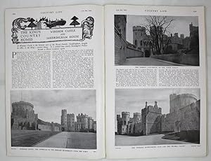 Original Issue of Country Life Magazine Dated June 3rd 1933 with Main Feature on Windsor Castle a...