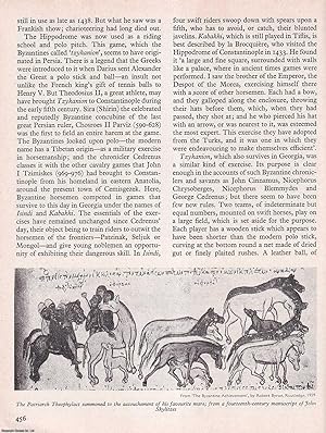 Byzantine Games (Tzykanion, or Polo). An original article from History Today magazine, 1967.