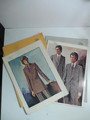 Levi's Jolly. G. Donato Levi Torino. Due cartelline con modelli di abiti maschili primavera-estat...