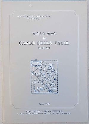Scritti in ricordo di Carlo Della Valle. 1902 - 19
