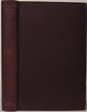 The Writings of James Russell Lowell Volume 2: Literary Essays