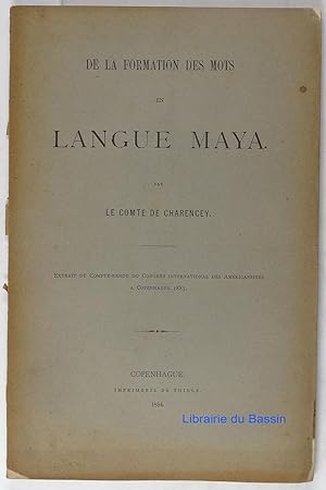 De la formation des mots en langue Maya