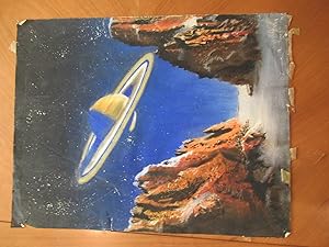 (Science Fiction Art) Untitled Color Drawing By Russell Swanson For An Unidentified Or Unpublishe...