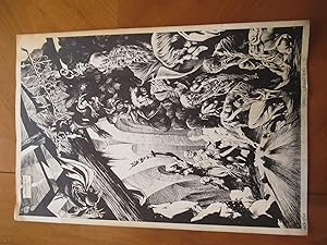 (Science Fiction Art) Original Black And White Lithograph By Bernie Wrightson