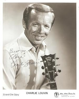 SIGNED, PROFESSIONAL PHOTOGRAPH OF CHARLIE LOUVIN OF THE GRAND OLE OPRY