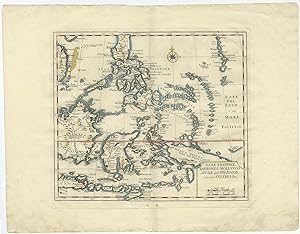Antique Map of the Southern Philippine Islands by G. Albrizzi (1740)