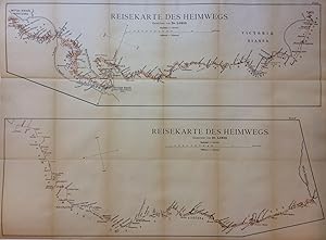 Reisekarte des Heimwegs; (travel map of the way home)