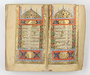 Illuminated Qur'an manuscript.