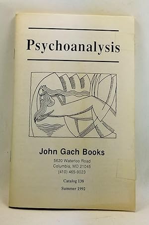 Psychoanalysis. Catalog 138 (Summer 1992)