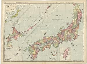 Antique Map of Japan by Rand & McNally (1904)
