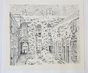 [Modern print, lithography] Javastraat (The Hague), published ca 1950.