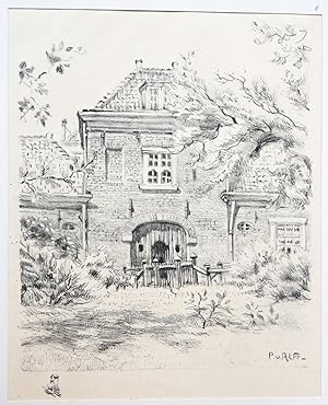"Hofje van Pieter van Hogelande, Boekhorststraat" (The Hague).