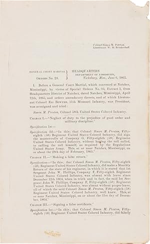 GENERAL COURT MARTIAL ORDERS No. 20. HEADQUARTERS DEPARTMENT OF MISSISSIPPI, VICKSBURG, MISS., JU...