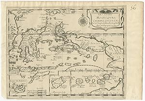 Antique Map of the Spice Islands by N. Sanson (c.1655)