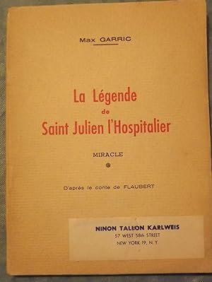 LA LEGENDE DE SAINT JULIEN L'HOSPITALIER