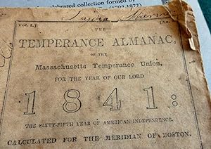 The Temperance Almanac Of The Massachusetts Temperance Union. Lydia Sherman (The Derby Poisoner. ...