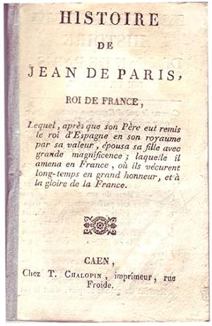 HISTOIRE de Jean de Paris