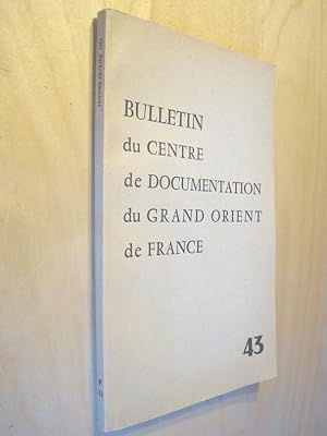 Bulletin du centre de documentation du Grand Orient de France