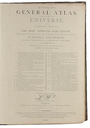 Kitchin's general atlas, describing the whole universe. London, Robert Laurie, James Whittle, 180...