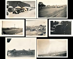 Midget racing, paddy wagons, rural landscapes (7 vintage photographs from Ralph Foster estate, ci...