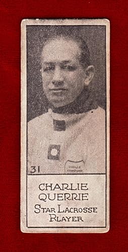 Charlie (Charles) Querrie - Vintage 1924 Lacrosse Trading Card - Willard Chocolate