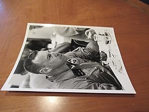 Original Nasa B/W Photograph Of Astronaut James A. Lovell Being Served His Pre-Flight Steak Dinne...