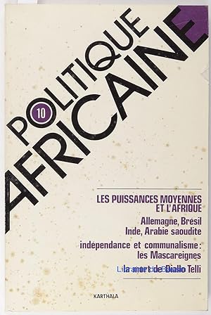 Politique africaine n°10 Les puissances moyennes et l'Afrique