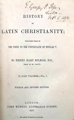 HISTORY OF LATIN CHRISTIANITY.