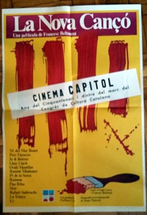 Poster Affiche Plakat - La Nova Canço - Francesc Bellmunt - Cinema Capitol